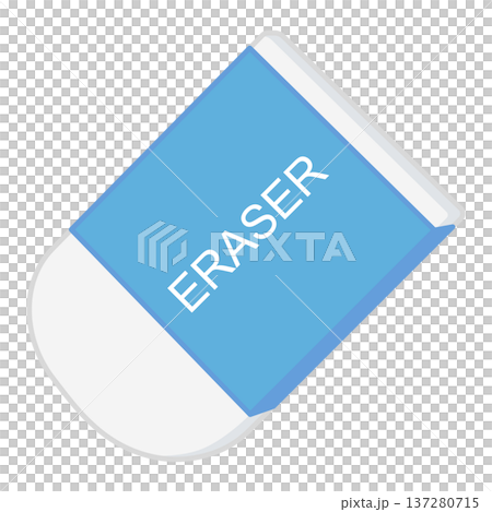 Simple eraser illustration, no lines Simple eraser illustration, no lines 137280715