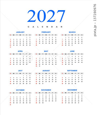 2027 annual calendar template for planning and scheduling 137280976