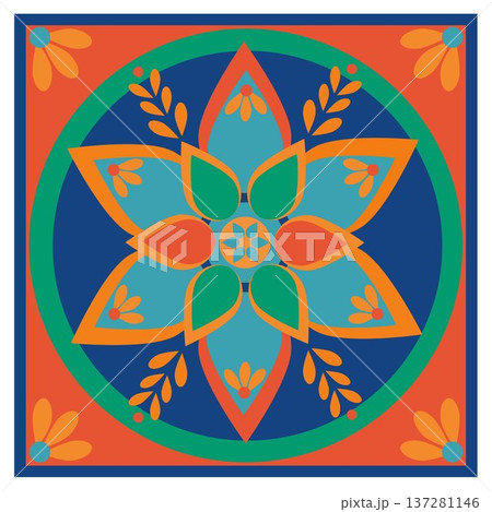 Mediterranian vector retro seamless pattern 137281146