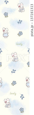 Delicate Pastel Floral Watercolor Vertical Designs With Soft Romantic Blooms And Gentle Botanical Motifs 137281313