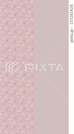 Delicate Pastel Floral Watercolor Vertical Designs With Soft Romantic Blooms And Gentle Botanical Motifs 137281428
