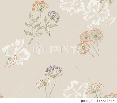 Delicate Pastel Floral Watercolor Vertical Designs With Soft Romantic Blooms And Gentle Botanical Motifs 137281717