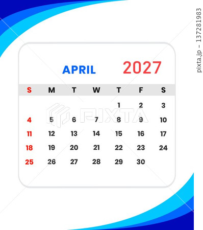 April 2027 calendar for planning and scheduling April 2027 calendar for planning and scheduling 137281983