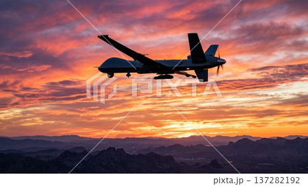 military drone in the sky military drone in the sky 137282192