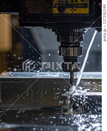 CNC milling processing on steel 137282249