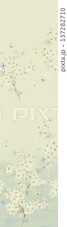 seamless pattern with coral reef and rubber seamless pattern with coral reef and rubber 137282710