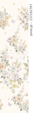seamless pattern with coral reef and rubber seamless pattern with coral reef and rubber 137282767