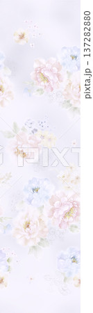 abstract watercolor on paper boat 137282880