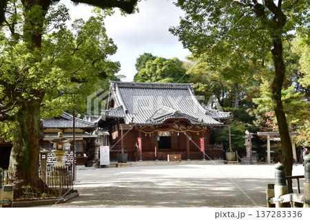 三重県四日市市 諏訪神社拝殿と境内 三重県四日市市 諏訪神社拝殿と境内 137283336