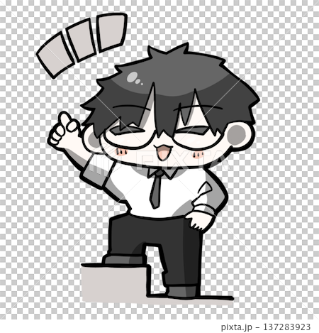 Let's do it one by one! Step-up teacher 137283923