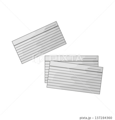 Illustration of Index Cards 137284360