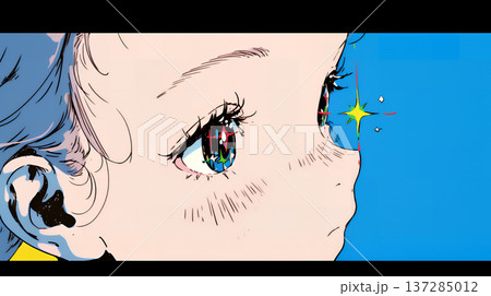 輝く瞳で見つめる好奇心旺盛な若い女性