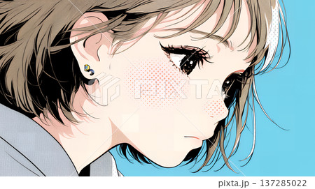 輝く瞳で見つめる好奇心旺盛な若い女性