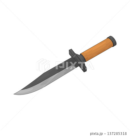 Illustration of Survival Knife Illustration of Survival Knife 137285318