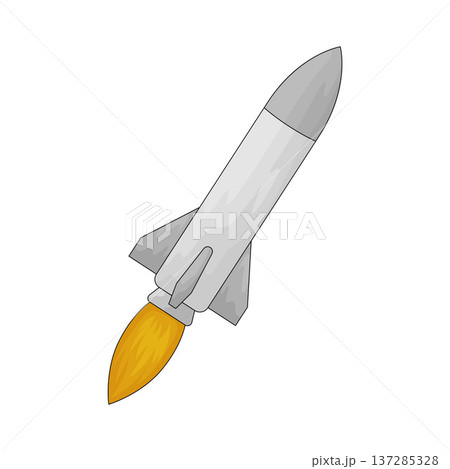 Illustration of missile Illustration of missile 137285328