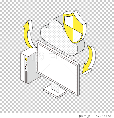 雲端安全圖示 137285578