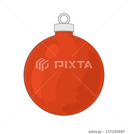 Illustration of christmas ball Illustration of christmas ball 137285697