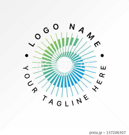 Initial G font with abstract line cutting art pattern mosaic typeface style logo design graphic concept creative premium vector stock image top sell 137286307