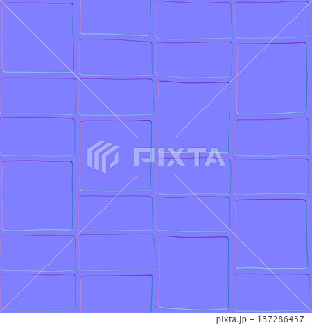 Soft Line Rectangular Tile Normal Map 137286437
