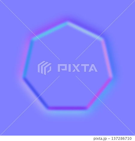 Geometric Embossed Heptagon Normal Map 137286710