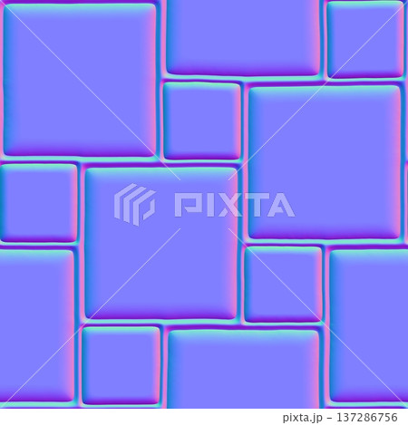 Soft Edge Paving Tile Normal Map Soft Edge Paving Tile Normal Map 137286756