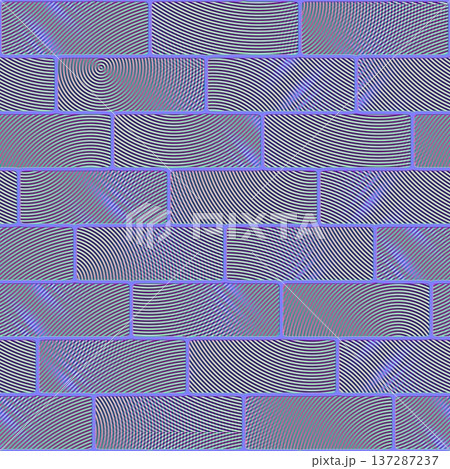 Concentric Ring Decorative Brick Normal Map for Unique Wall Textures 137287237