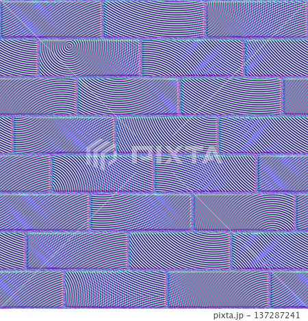Stylized Spiral Brick Wall Normal Map PBR Texture Stylized Spiral Brick Wall Normal Map PBR Texture 137287241