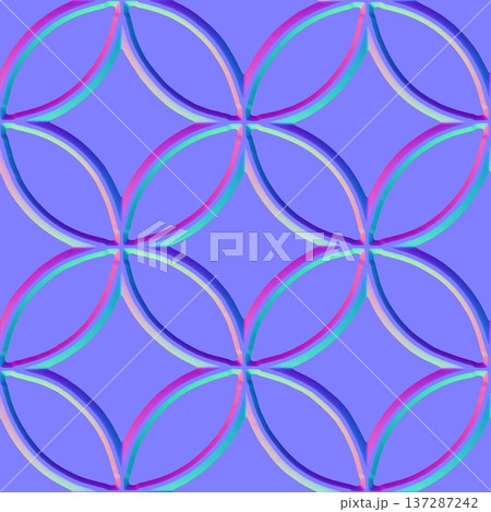 Geometric Flower Ornament Normal Map for 3D Modeling Geometric Flower Ornament Normal Map for 3D Modeling 137287242