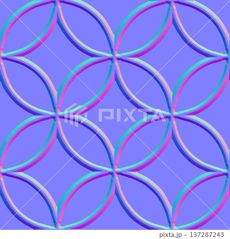 Beveled Petal Pattern Normal Map for Decorative Materials 137287243