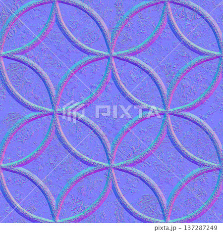 Stylized Stone Flower Tile Normal Map for 3D PBR Materials Stylized Stone Flower Tile Normal Map for 3D PBR Materials 137287249