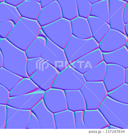 Organic Cracked Stone Texture Normal Mapのイラスト素材 [137287634] - PIXTA
