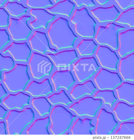 Inverted Stone Pavement Normal Map 137287666