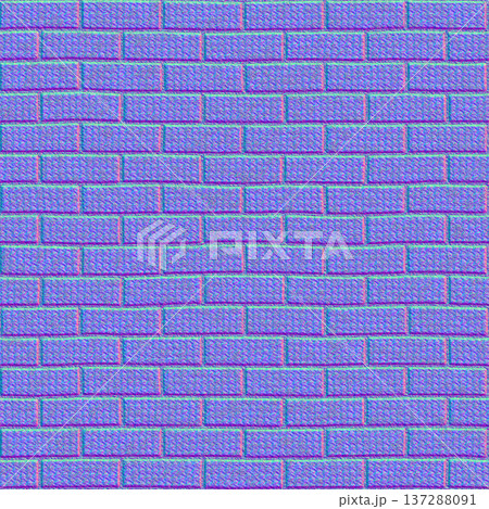 Weathered Grainy Brick Normal Map Texture 137288091