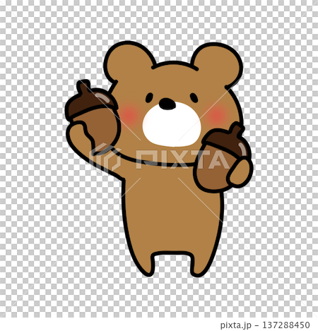 Kumapote正在比較橡子 Kumapote正在比較橡子 137288450