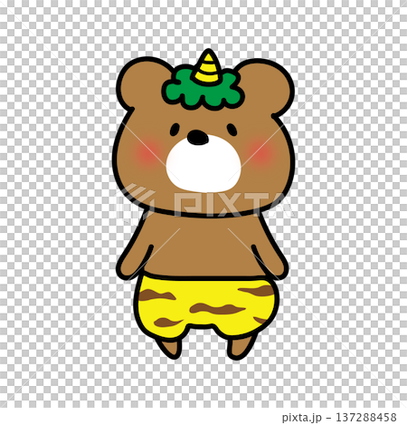 Kumapote dressed as a blue demon 137288458