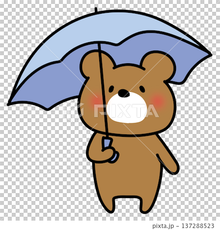 庫馬波特撐著傘 137288523