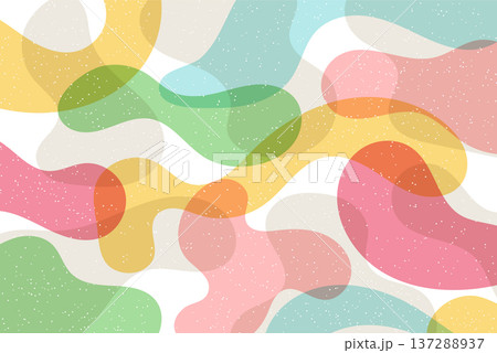Abstract background with organic fun pastel shapes. Vector illustration Abstract background with organic fun pastel shapes. Vector illustration 137288937