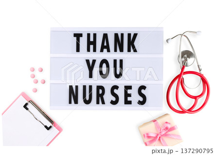 People show gratitude for nurses on this special day, isolated, PNG People show gratitude for nurses on this special day, isolated, PNG 137290795