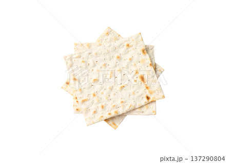 Passover includes matzah arranged on a table, isolated, PNG Passover includes matzah arranged on a table, isolated, PNG 137290804