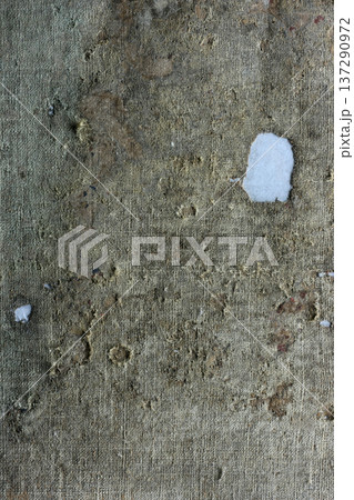 Very old fabric is spoiled by time. top view. close-up 137290972