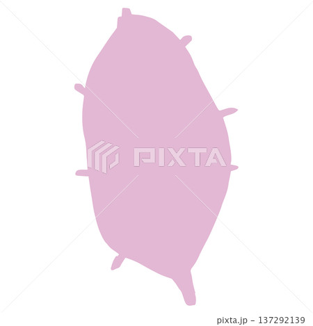 10月の園だよりに使いやすい シンプル手書き素材シリーズ｜さつまいも 137292139