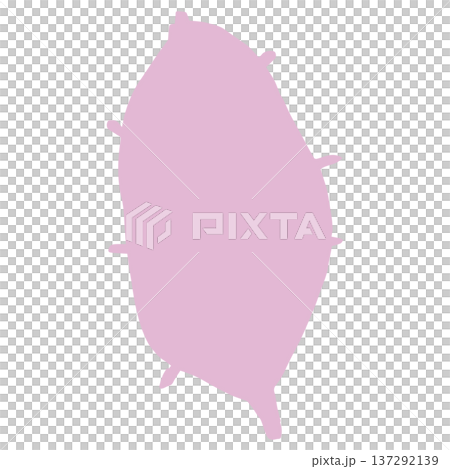 10月の園だよりに使いやすい シンプル手書き素材シリーズ｜さつまいも 137292139