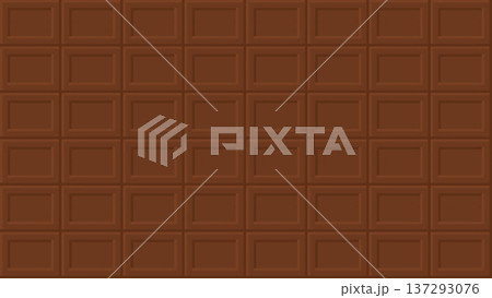 シンプルな板チョコレートのイラスト 背景装飾 ミルクチョコレート シンプルな板チョコレートのイラスト 背景装飾 ミルクチョコレート 137293076
