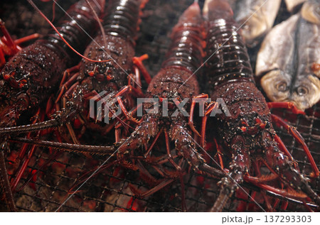 伊勢海老の炭火焼き 137293303