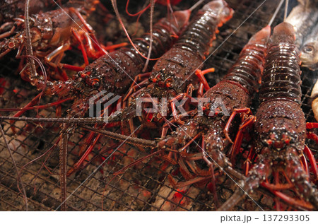 伊勢海老の炭火焼き 137293305