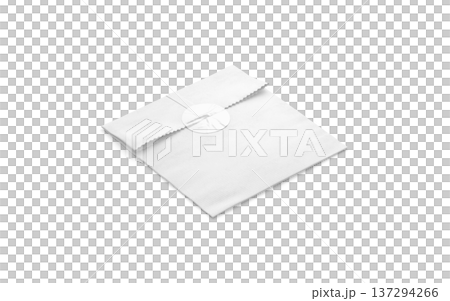 Blank white square paper bag with sticker mockup png, transparent background, 3d rendering. Empty postage or mailer package with adhesive tag mock up cut out. Clear label parcel for delivery template. Blank white square paper bag with sticker mockup png, transparent background, 3d rendering. Empty postage or mailer package with adhesive tag mock up cut out. Clear label parcel for delivery template. 137294266