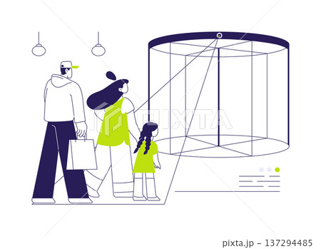 Motion sensor abstract concept vector illustration. 137294485