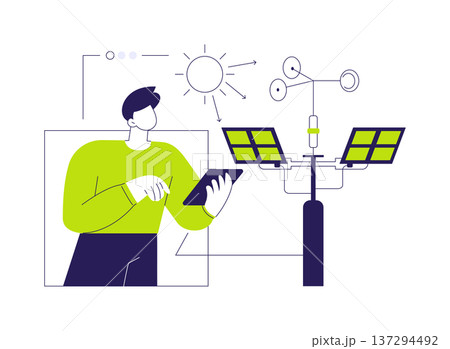 Light sensor abstract concept vector illustration. Light sensor abstract concept vector illustration. 137294492