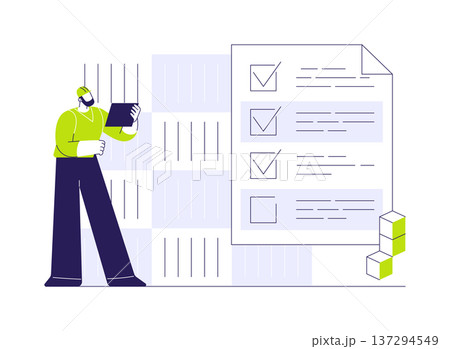 Supply chain management abstract concept vector illustration. Supply chain management abstract concept vector illustration. 137294549
