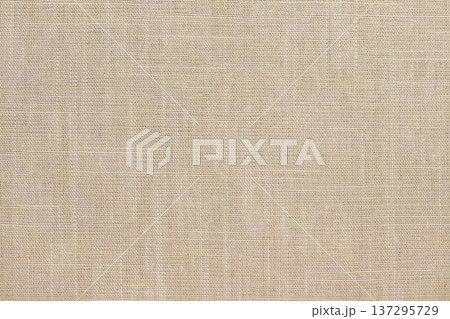Brown linen fabric cloth texture background, seamless pattern of natural textile. 137295729
